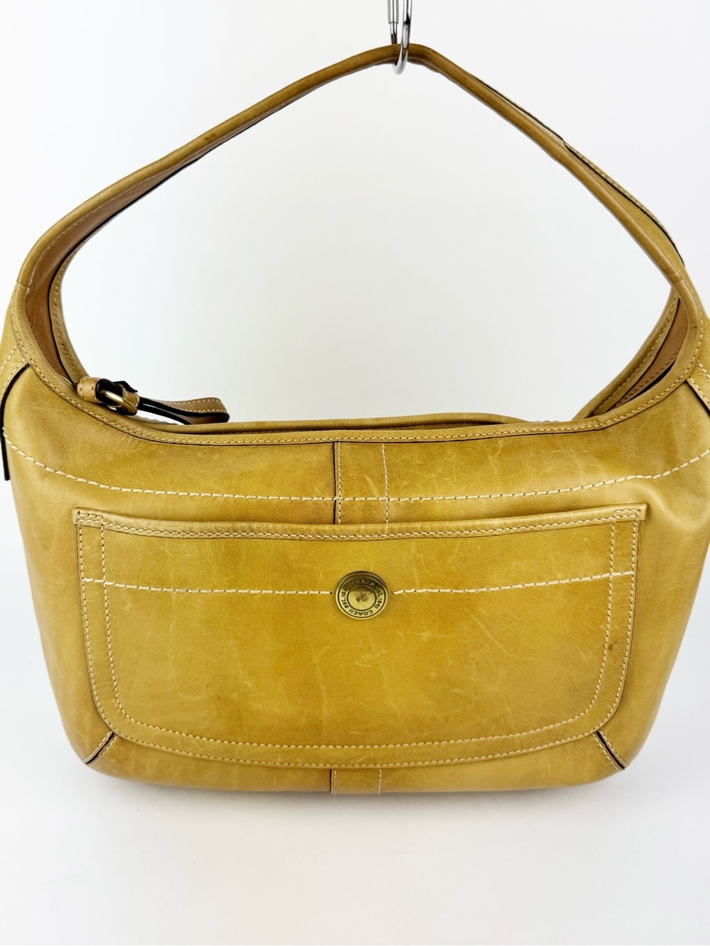 Coach 2007 Ergo Natural Burnished Glovetanned Genuine Leather 10740